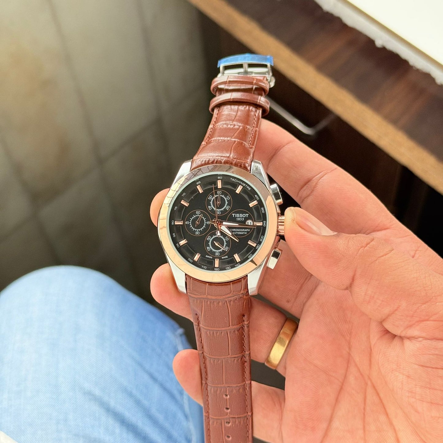 Tissot Couturier Leather 1853