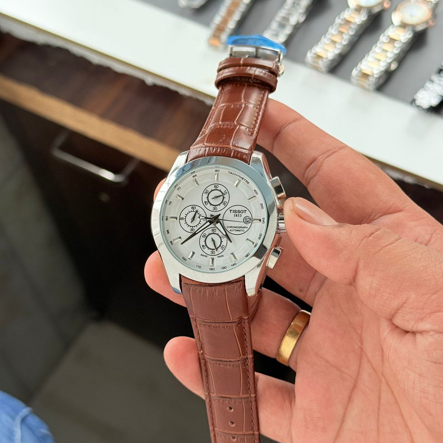 Tissot Couturier Leather 1853