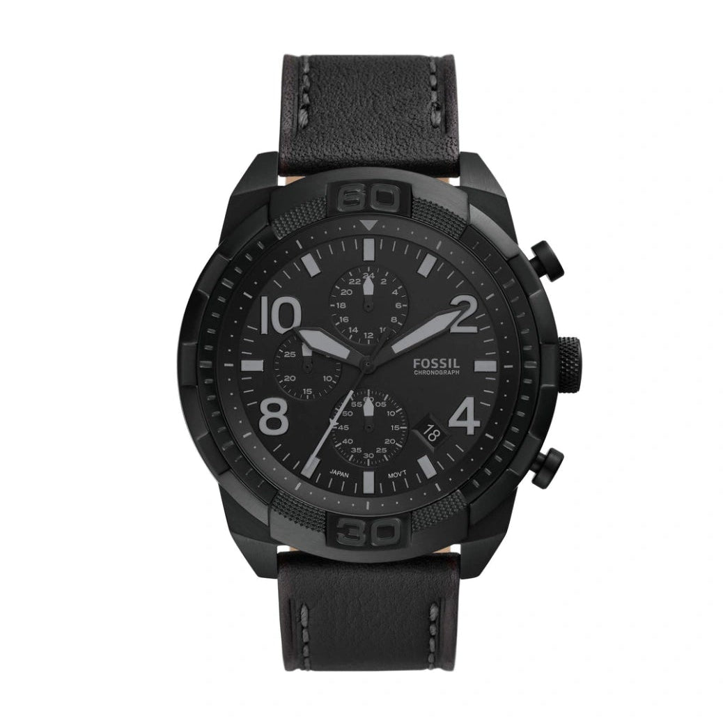Fossil Bronson Chronograph Luggage Leather (With Og Box)