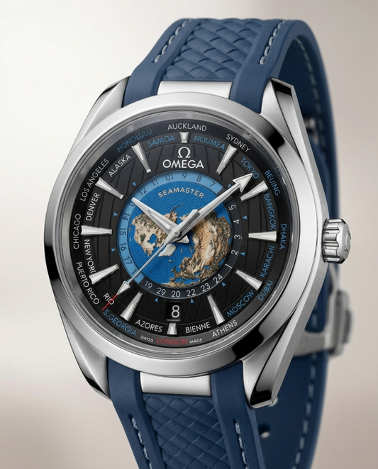 Omega Seamaster Aqua Terra 150M - Quartz World Map